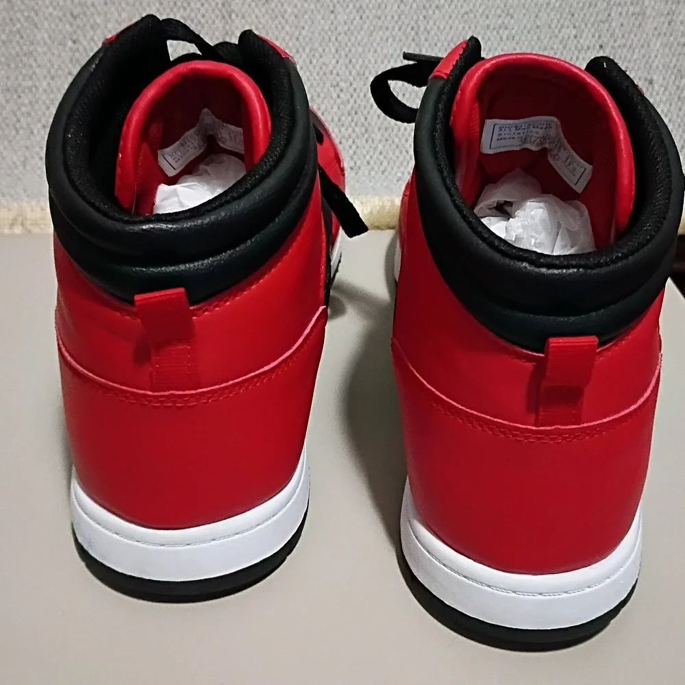 FUBU Heritage High Top Sneakers Men 9.5 Red Black Basketball Streetwear Shoes‎